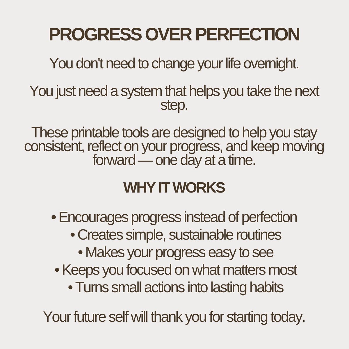 The Consistency System | Self-Improvement Printable Planner Bundle | 6 Digital Downloads